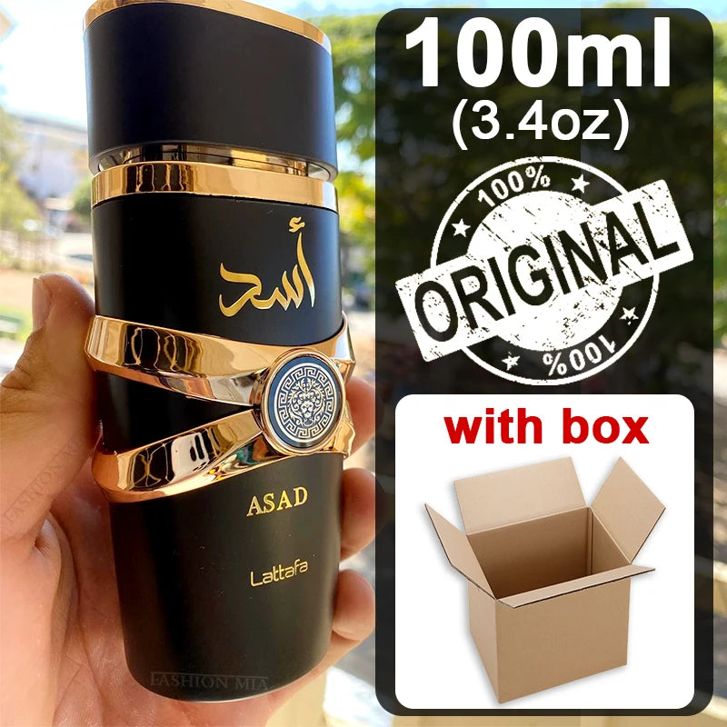 Original Asad Men's Perfume 100ml Arabia High Quality Luxurious Long Lasting Yara Moi Tous Perfumes for Men & Women