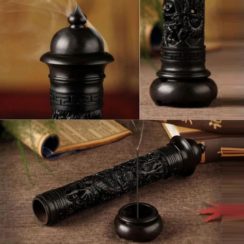 High-end Wooden incense burner 29cm sandalwood OUDH Incense Sticks Holder wood Living Room High-end home decor